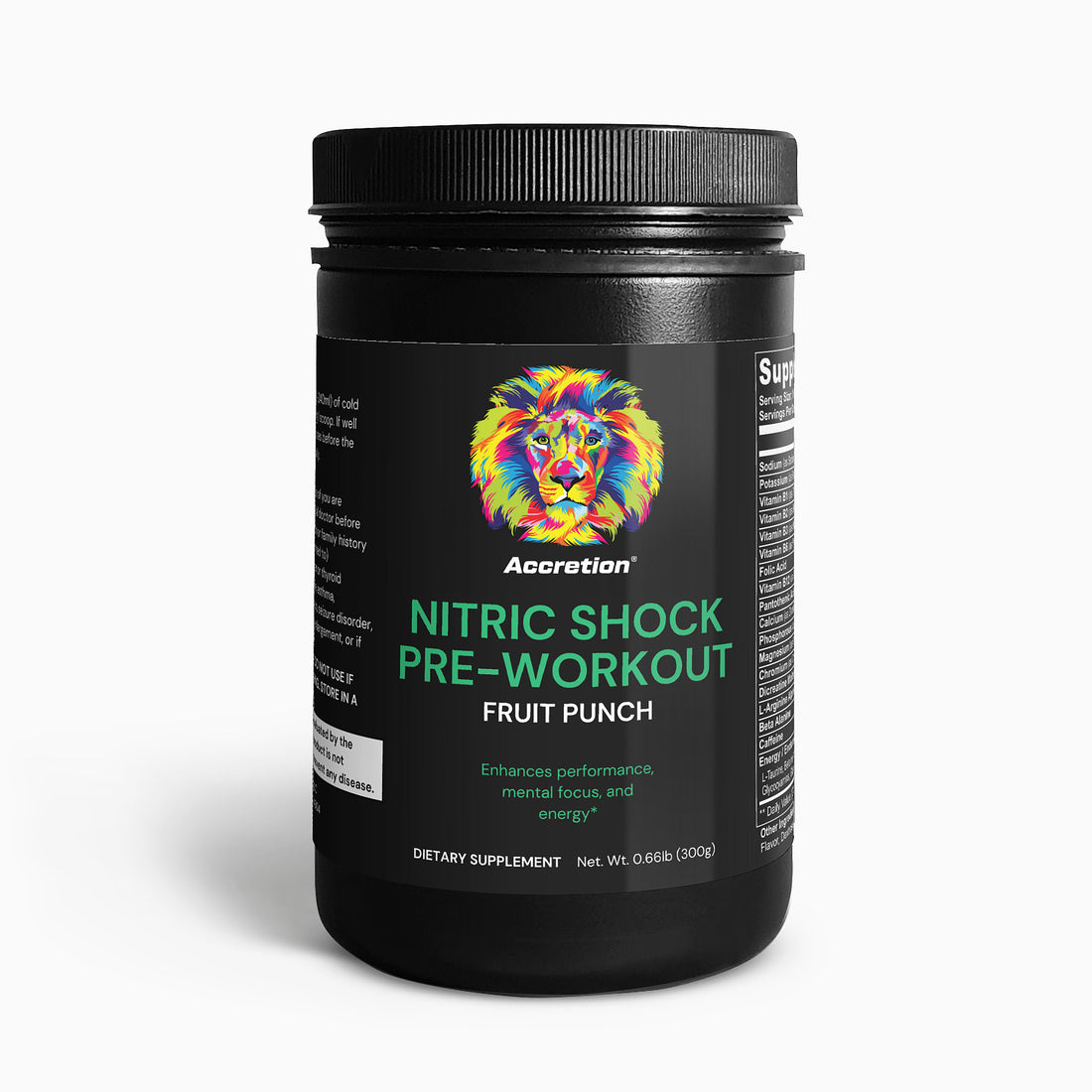 Nitric Shock Pre-Workout Powder (Fruit Punch)