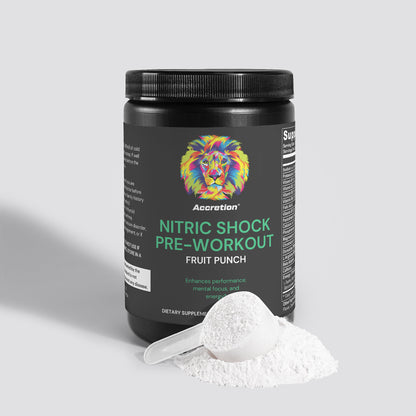 Nitric Shock Pre-Workout Powder (Fruit Punch)